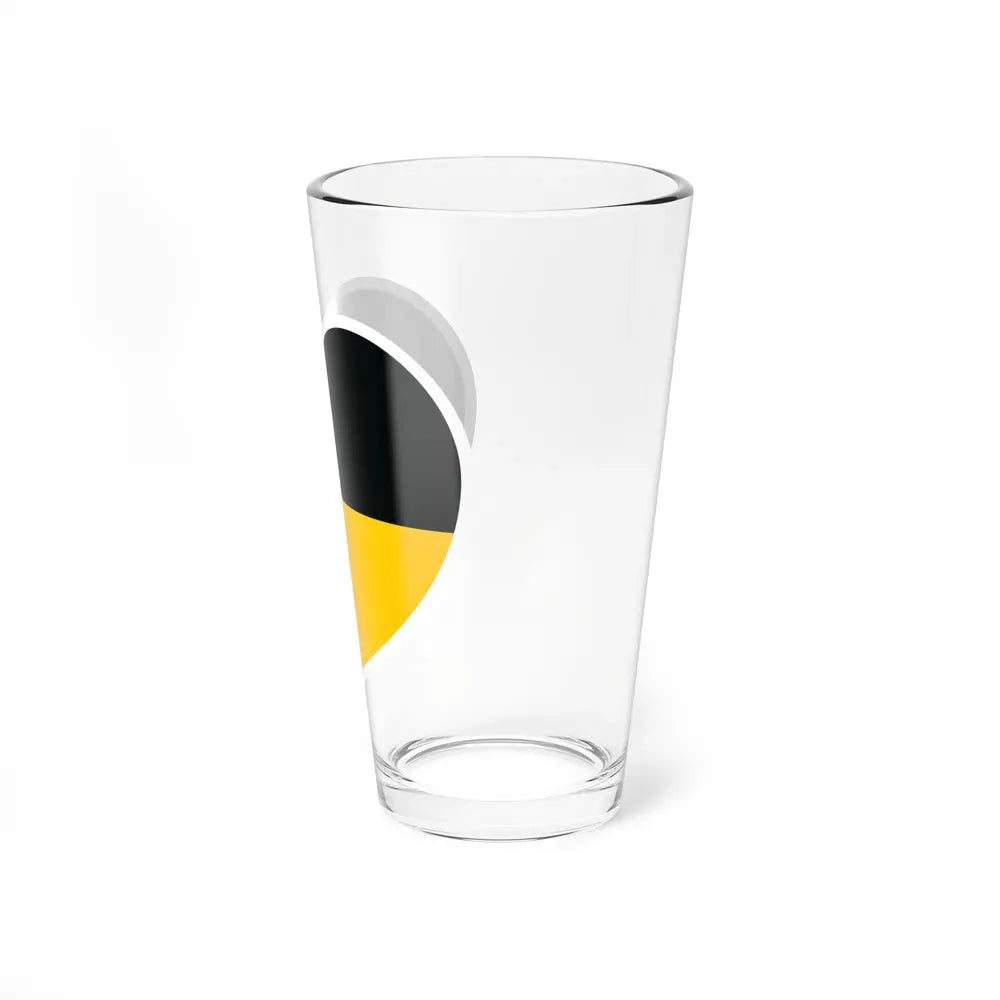 Heart Flag of Austrian Empire - Pint Glass 16oz - Go Mug Yourself