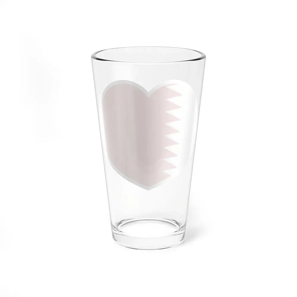 Heart Flag of Bahrain 1972-2002 - Pint Glass 16oz - Go Mug Yourself