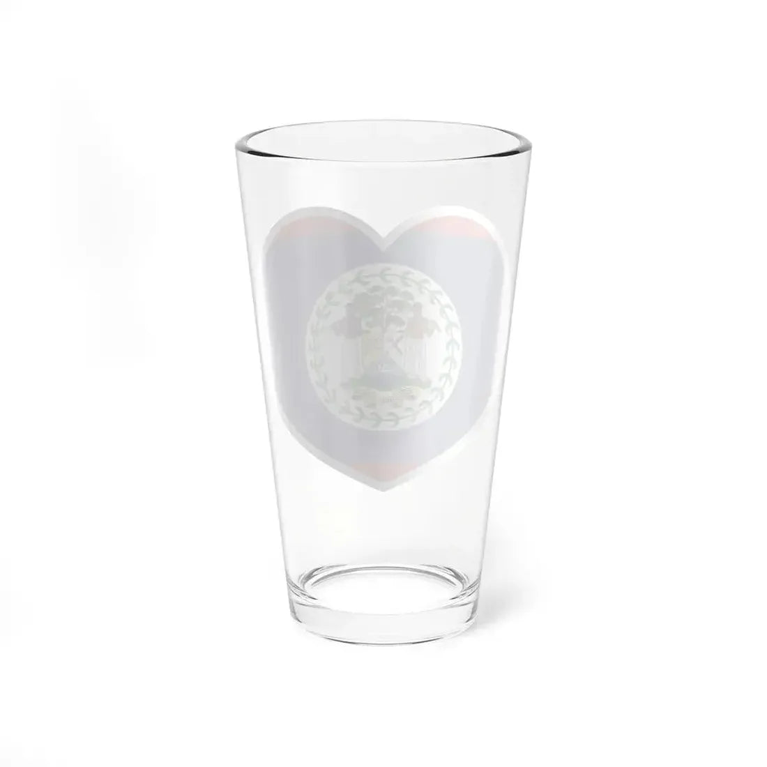Heart Flag of Belize - Pint Glass 16oz - Go Mug Yourself