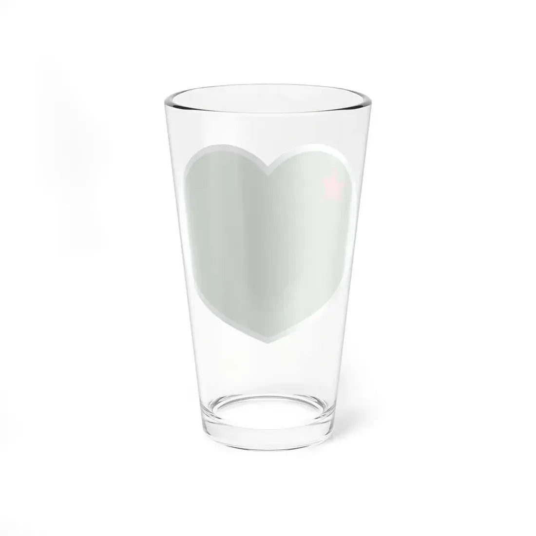 Heart Flag of Benin 1975-1990 - Pint Glass 16oz - Go Mug Yourself