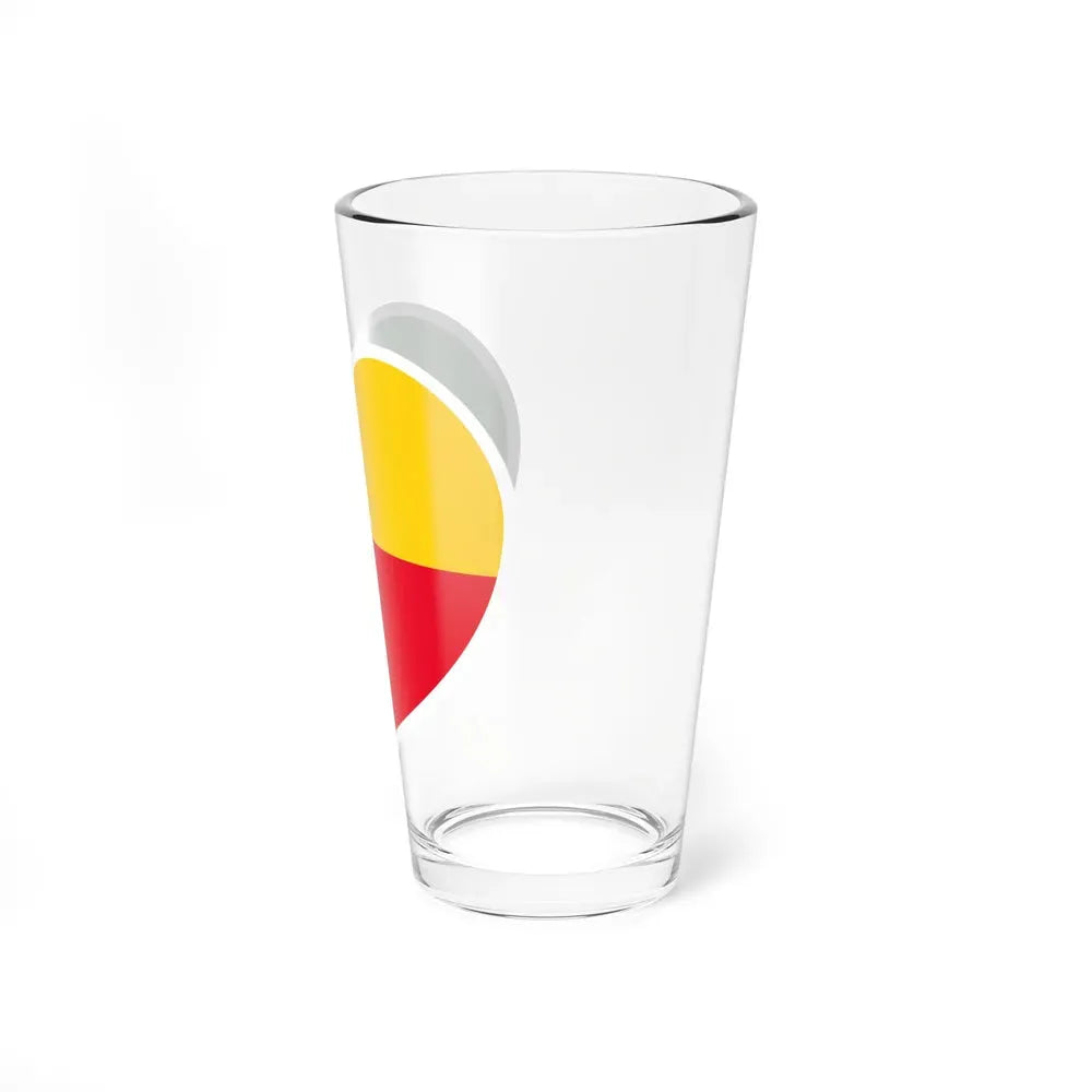 Heart Flag of Benin - Pint Glass 16oz - Go Mug Yourself