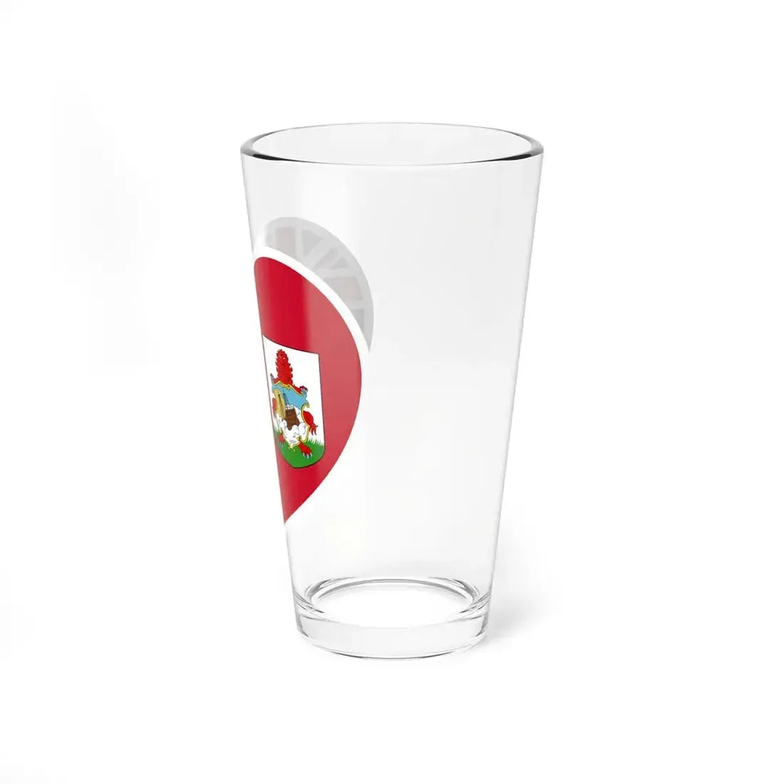 Heart Flag of Bermuda - Pint Glass 16oz - Go Mug Yourself