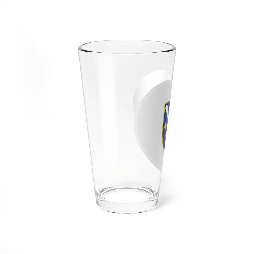 Heart Flag of Bosnia and Herzegovina 1992-1998 - Pint Glass 16oz - Go Mug Yourself