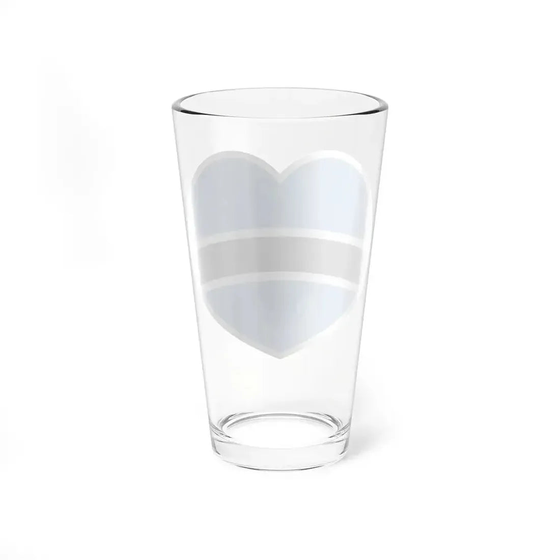 Heart Flag of Botswana - Pint Glass 16oz - Go Mug Yourself
