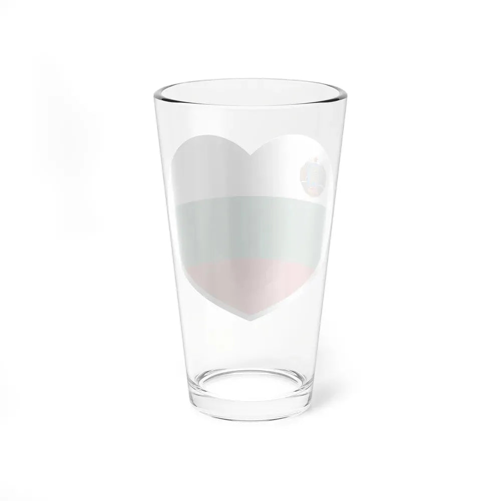 Heart Flag of Bulgaria 1948-1967 - Pint Glass 16oz - Go Mug Yourself