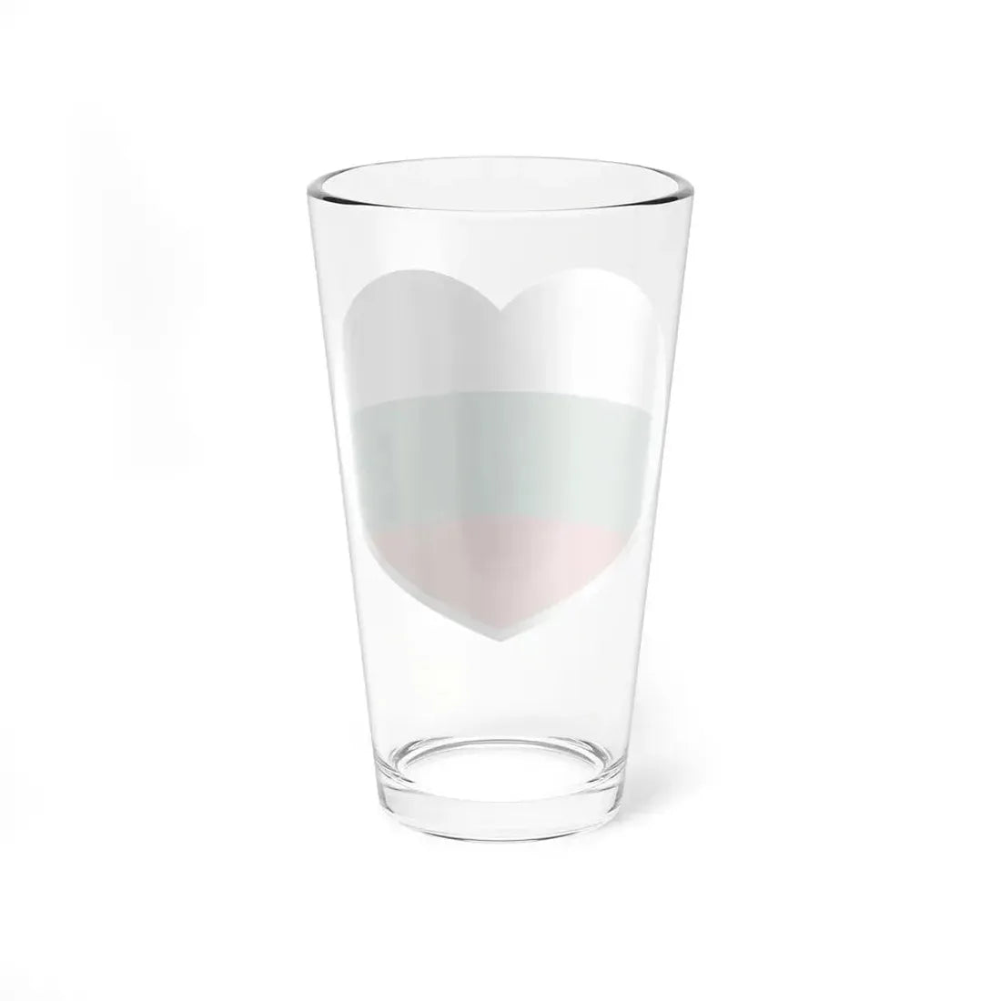 Heart Flag of Bulgaria - Pint Glass 16oz - Go Mug Yourself