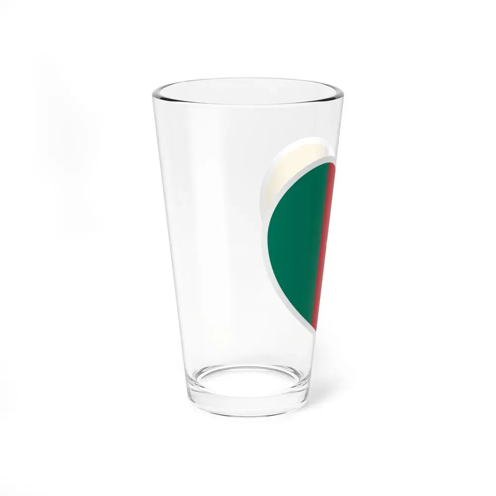 Heart Flag of Cameroon - Pint Glass 16oz - Go Mug Yourself