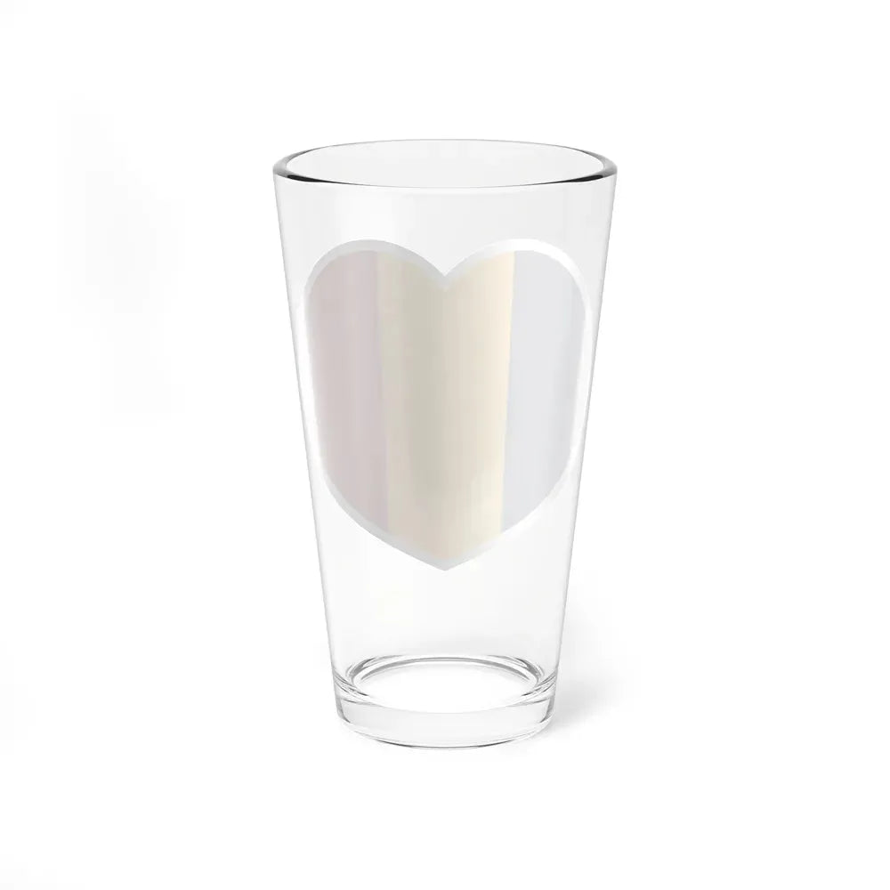 Heart Flag of Chad - Pint Glass 16oz - Go Mug Yourself