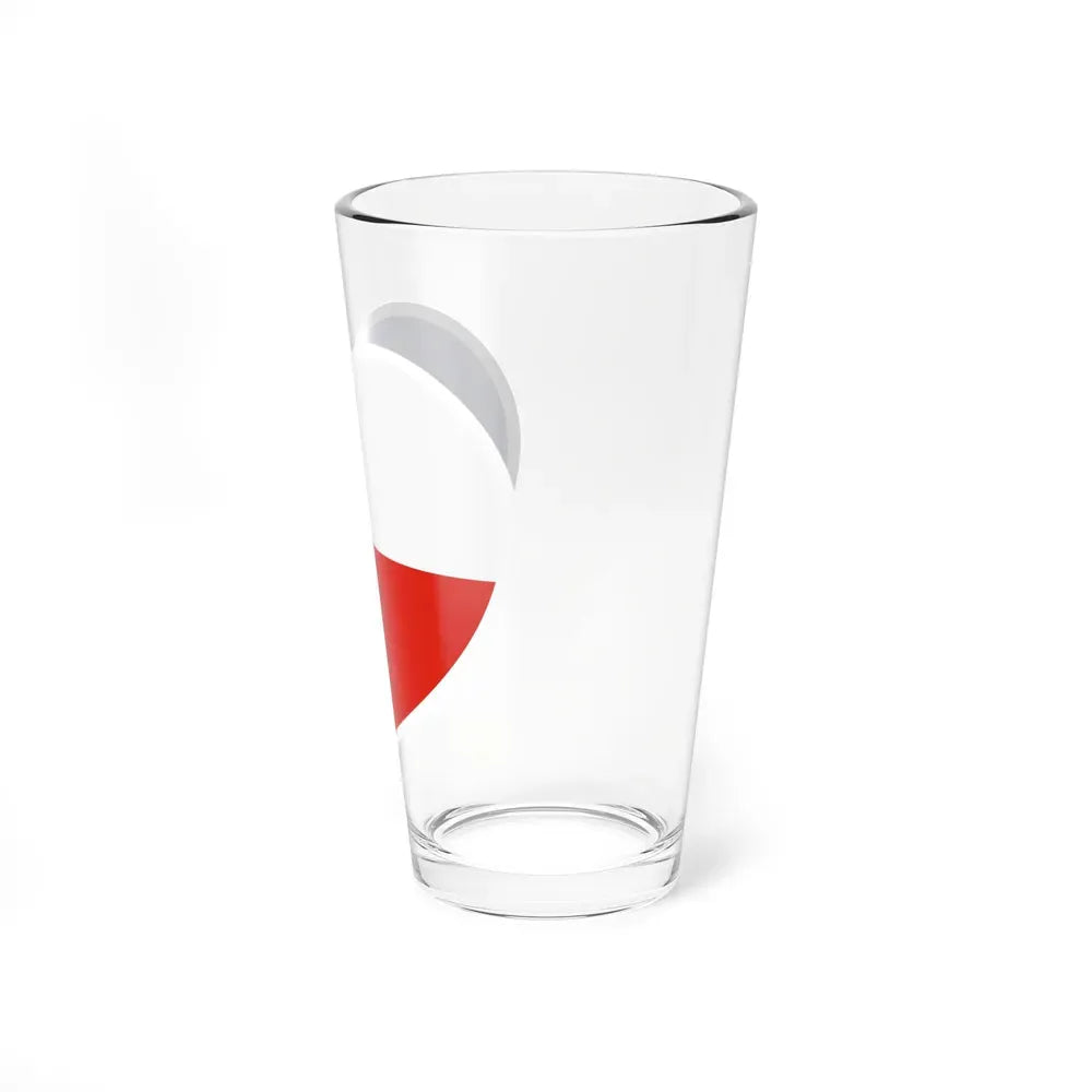 Heart Flag of Chile - Pint Glass 16oz - Go Mug Yourself