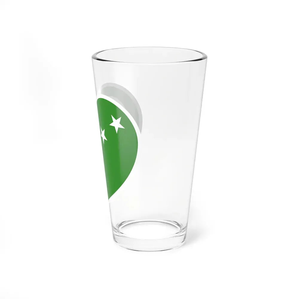 Heart Flag of Comoros 1963-1975 - Pint Glass 16oz - Go Mug Yourself