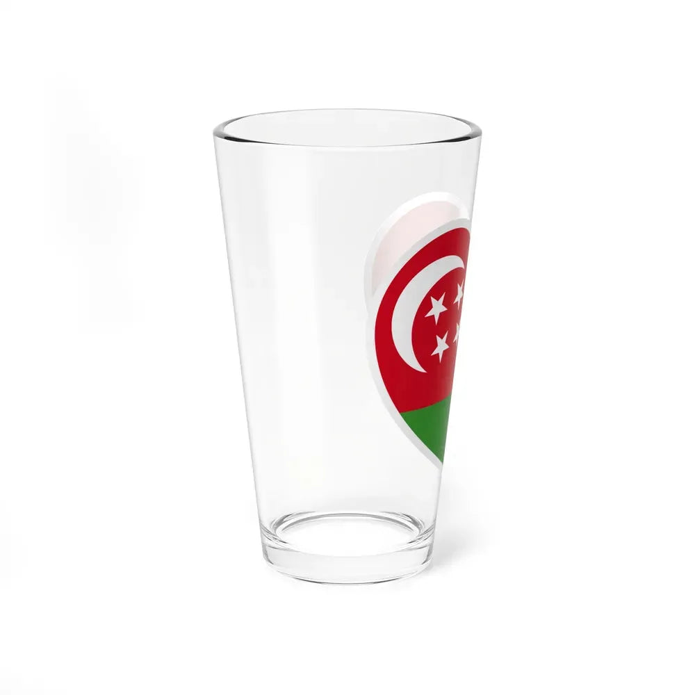 Heart Flag of Comoros 1975-1978 - Pint Glass 16oz - Go Mug Yourself