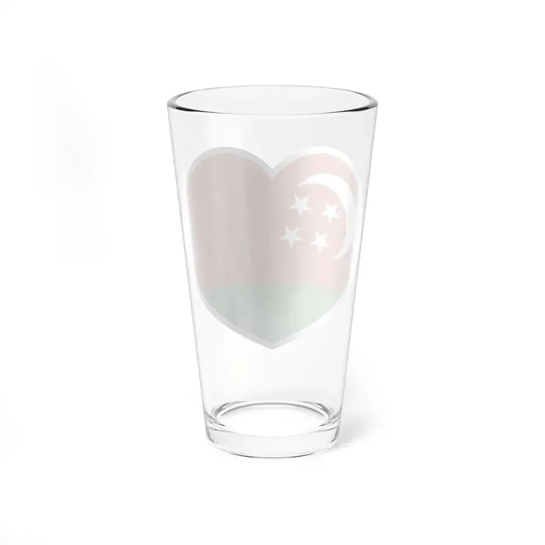 Heart Flag of Comoros 1975-1978 - Pint Glass 16oz - Go Mug Yourself