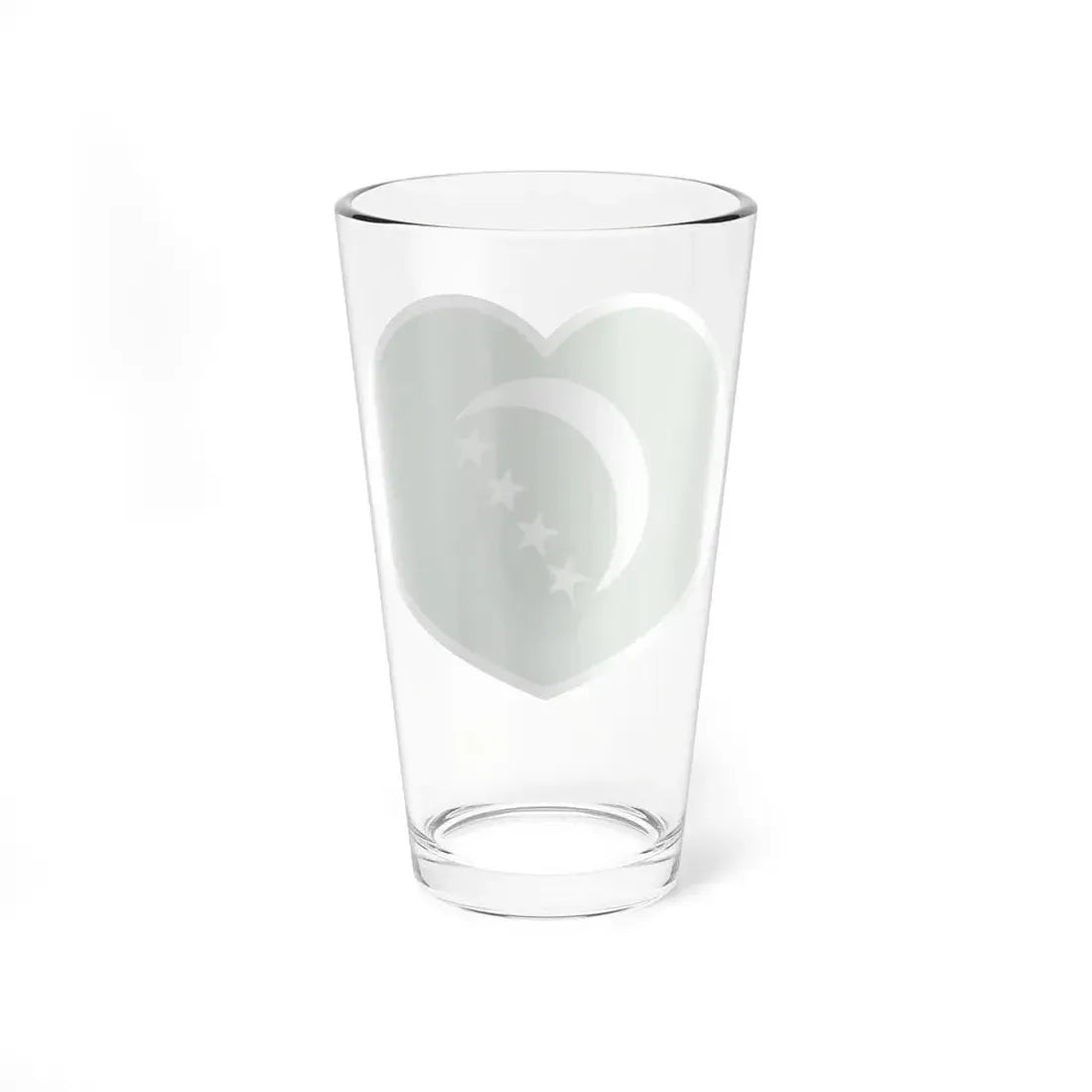 Heart Flag of Comoros 1978-1992 - Pint Glass 16oz - Go Mug Yourself