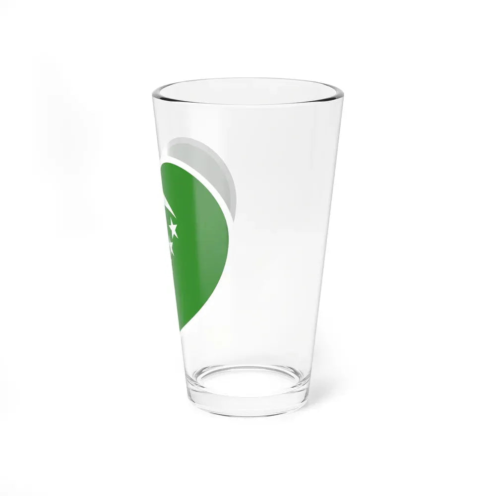 Heart Flag of Comoros 1978-1992 - Pint Glass 16oz - Go Mug Yourself