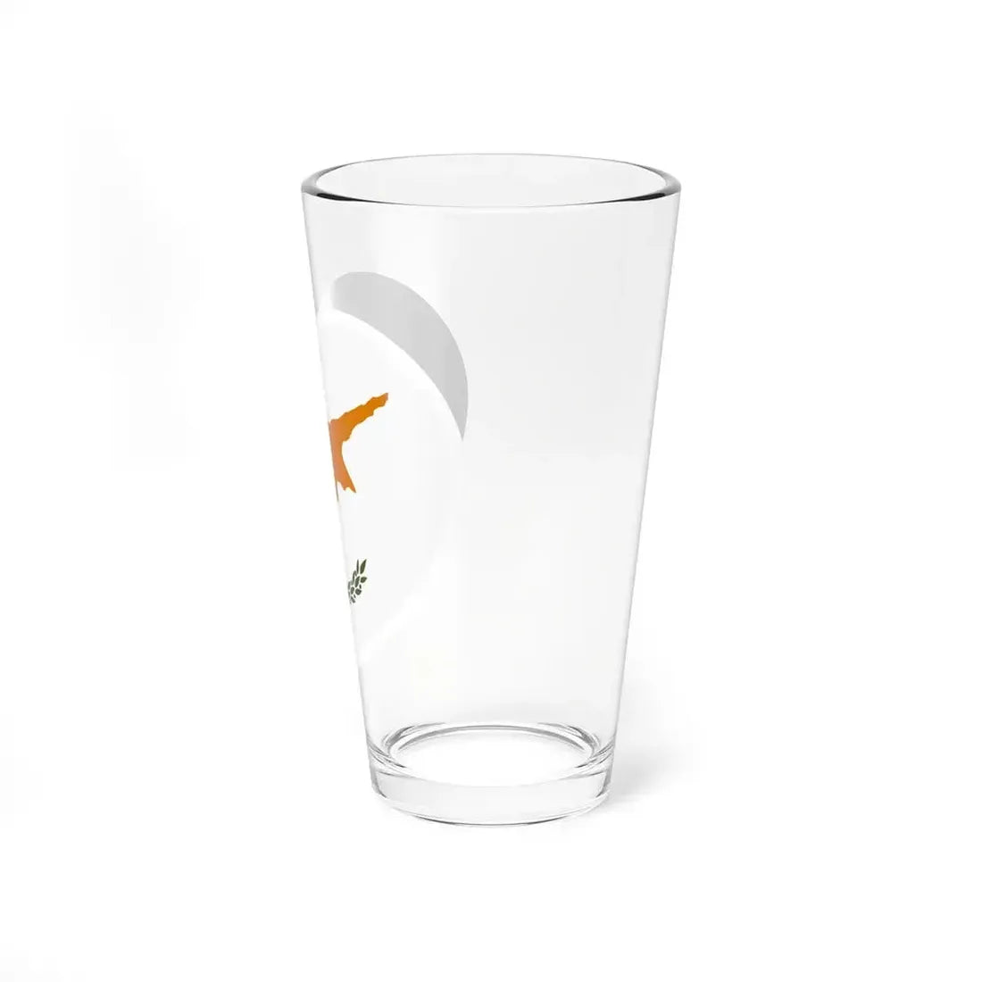 Heart Flag of Cyprus - Pint Glass 16oz - Go Mug Yourself