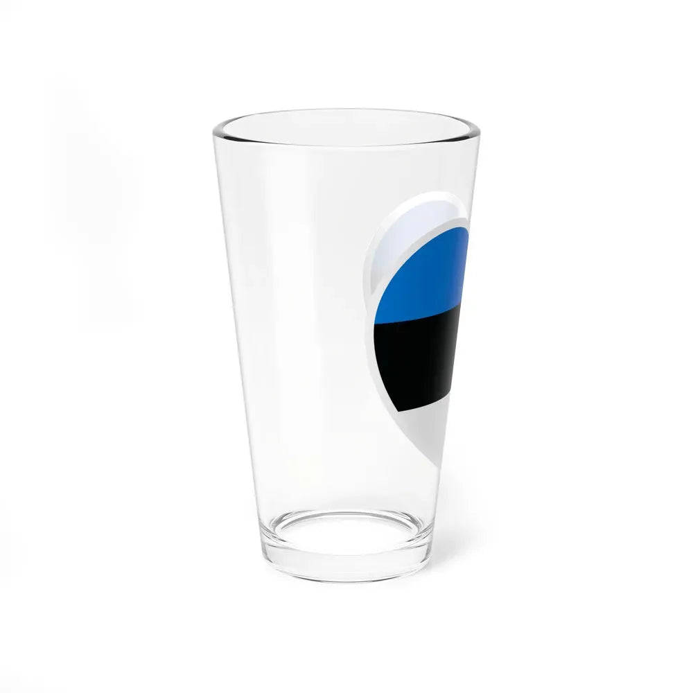 Heart Flag of Estonia - Pint Glass 16oz - Go Mug Yourself
