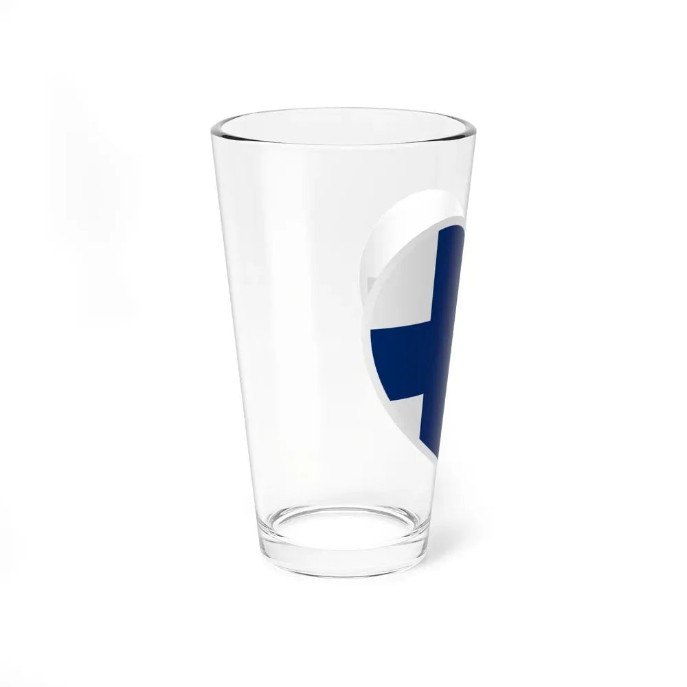 Heart Flag of Finland - Pint Glass 16oz - Go Mug Yourself