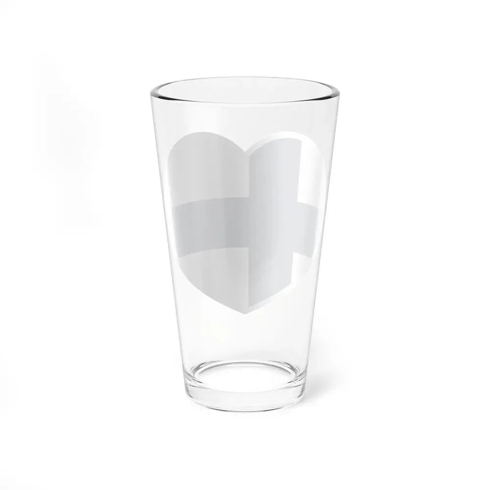 Heart Flag of Finland - Pint Glass 16oz - Go Mug Yourself