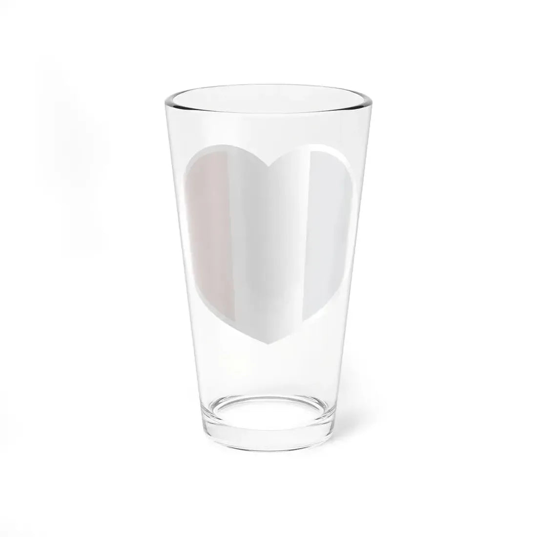 Heart Flag of France - Pint Glass 16oz - Go Mug Yourself
