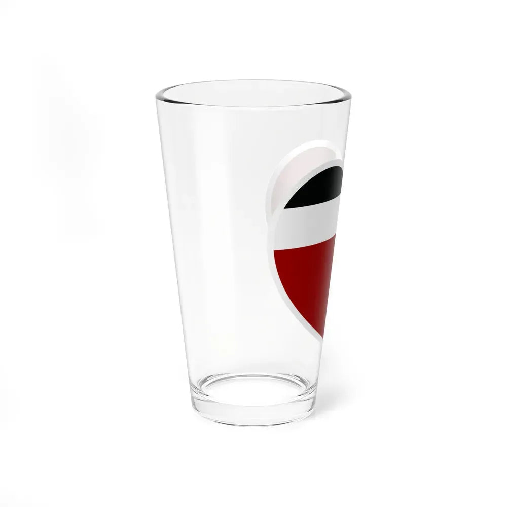 Heart Flag of Georgia 1918-1921, 1990-2004 - Pint Glass 16oz - Go Mug Yourself