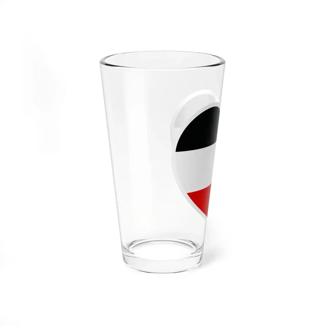 Heart Flag of Germany 1867-1918 - Pint Glass 16oz - Go Mug Yourself