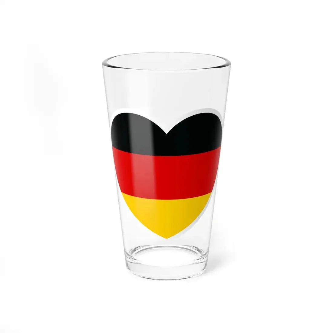 Heart Flag of Germany - Pint Glass 16oz 16oz - Go Mug Yourself