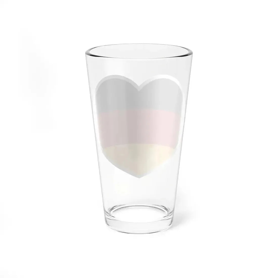 Heart Flag of Germany - Pint Glass 16oz - Go Mug Yourself