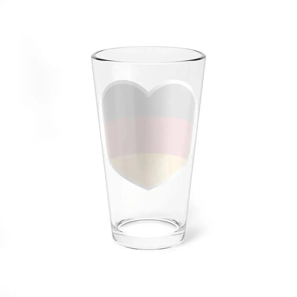 Heart Flag of Germany - Pint Glass 16oz - Go Mug Yourself