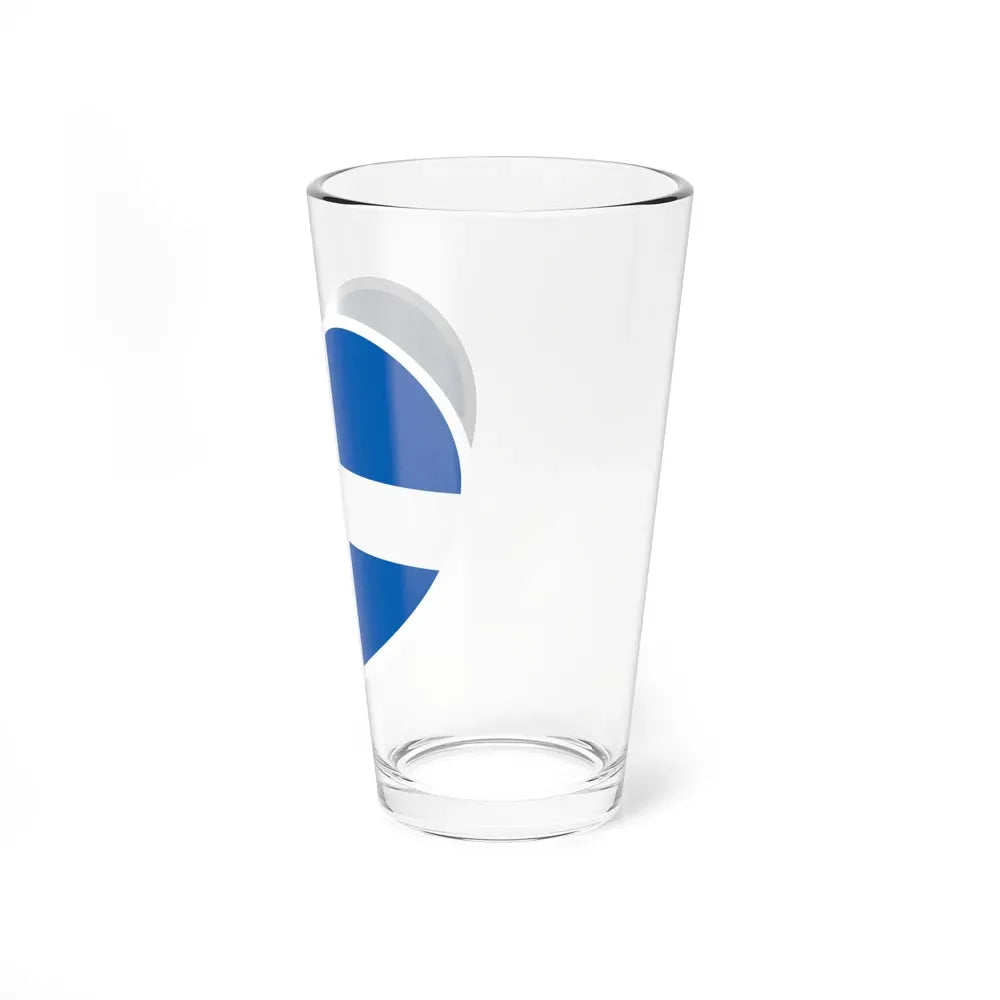 Heart Flag of Greece 1822-1978 - Pint Glass 16oz - Go Mug Yourself