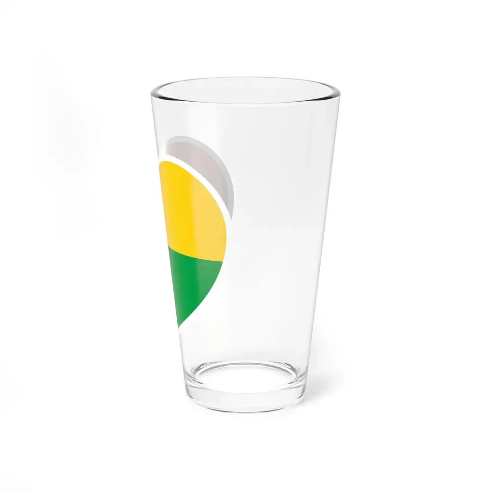 Heart Flag of Guinea-Bissau - Pint Glass 16oz - Go Mug Yourself
