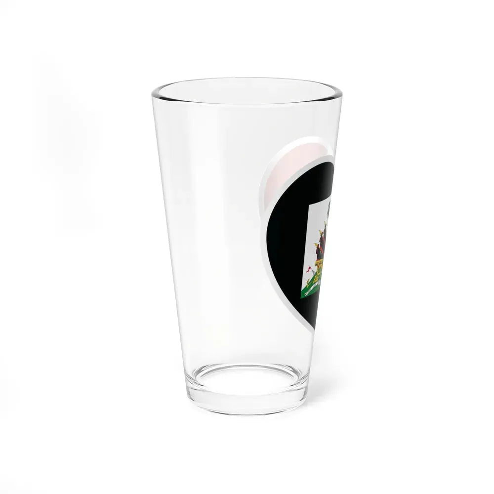 Heart Flag of Haiti 1964-1986 - Pint Glass 16oz - Go Mug Yourself