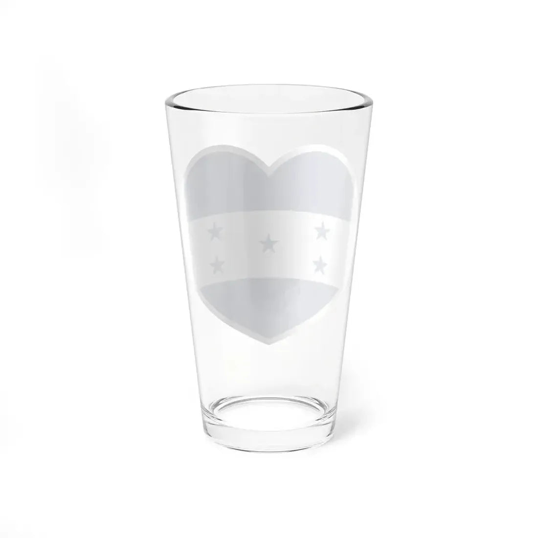 Heart Flag of Honduras 1949-2022 - Pint Glass 16oz - Go Mug Yourself