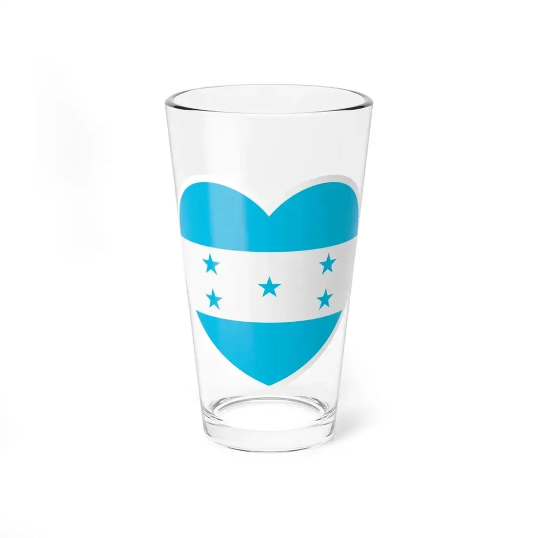 Heart Flag of Honduras - Pint Glass 16oz 16oz - Go Mug Yourself