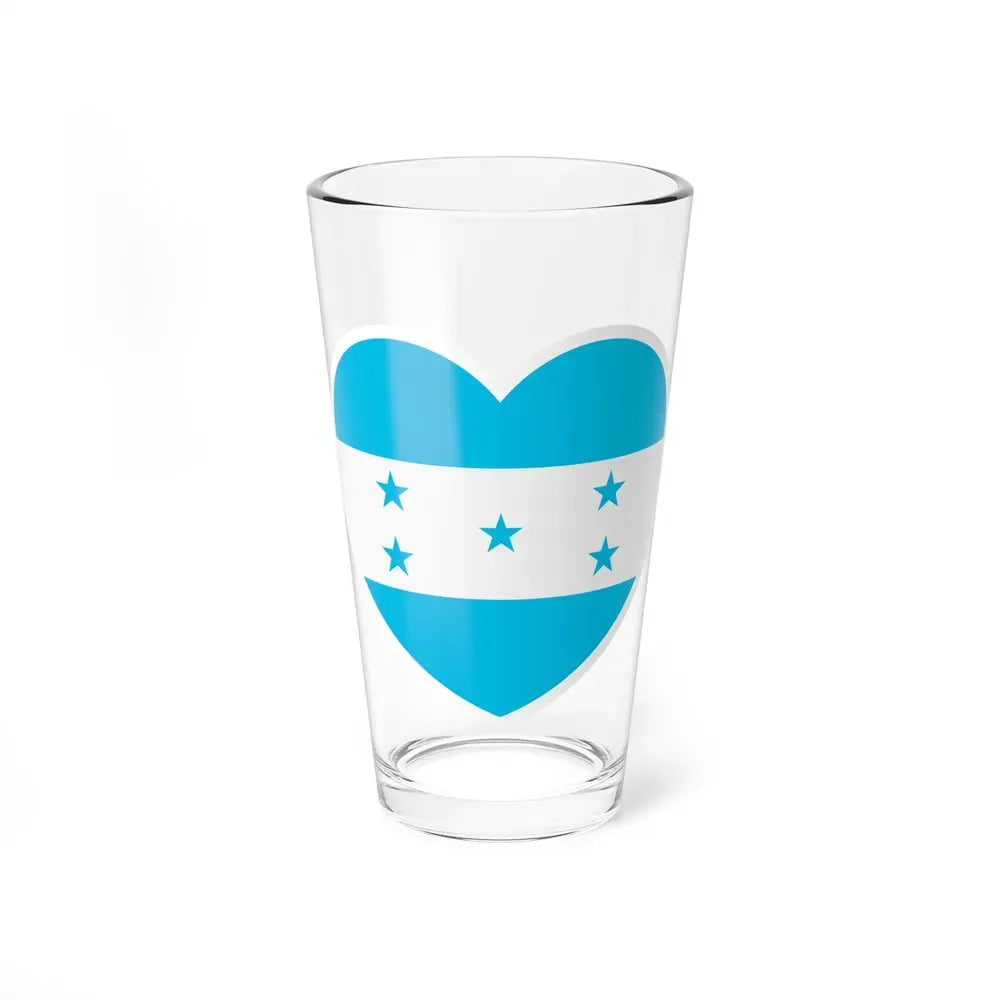 Heart Flag of Honduras - Pint Glass 16oz 16oz - Go Mug Yourself