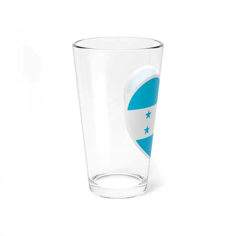 Heart Flag of Honduras - Pint Glass 16oz - Go Mug Yourself
