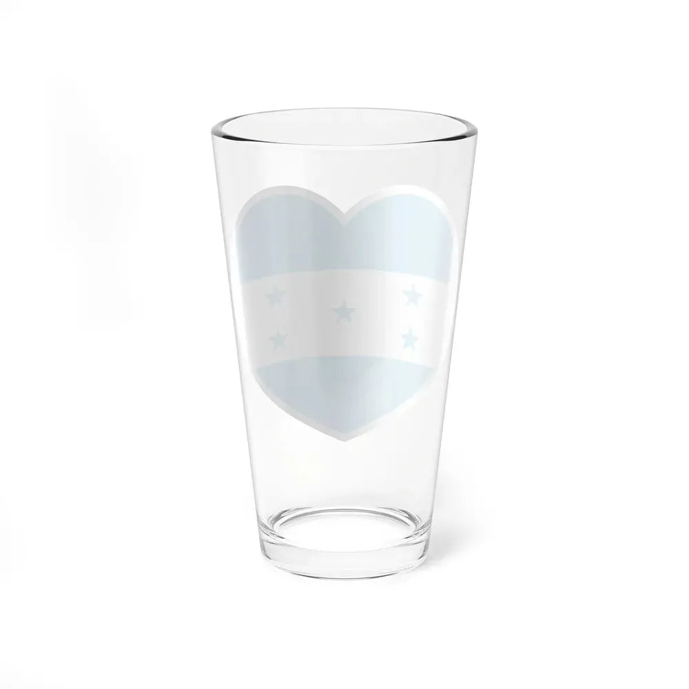 Heart Flag of Honduras - Pint Glass 16oz - Go Mug Yourself
