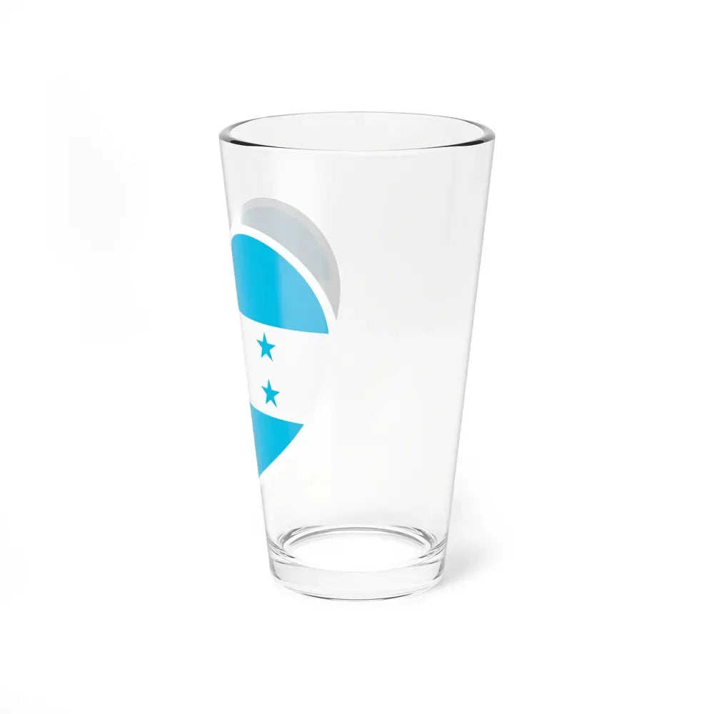 Heart Flag of Honduras - Pint Glass 16oz - Go Mug Yourself