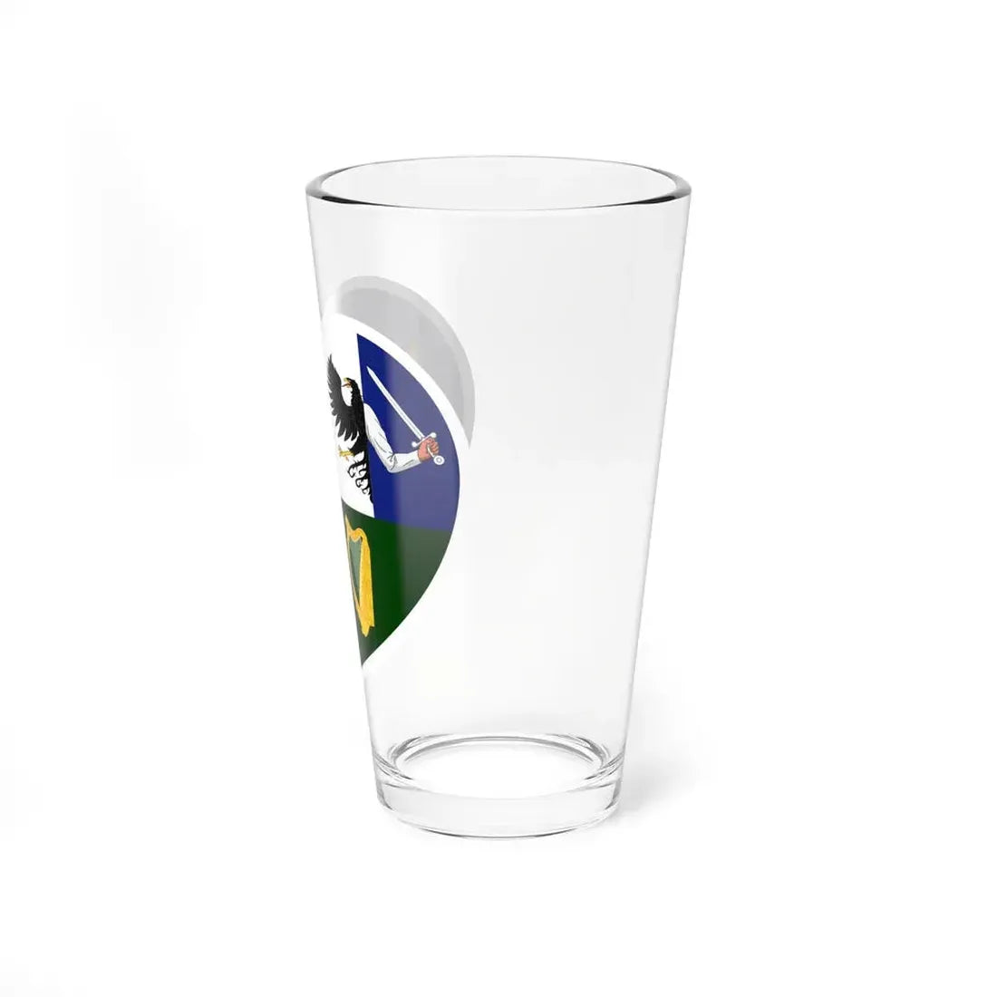 Heart Flag of Ireland Four Provinces - Pint Glass 16oz - Go Mug Yourself
