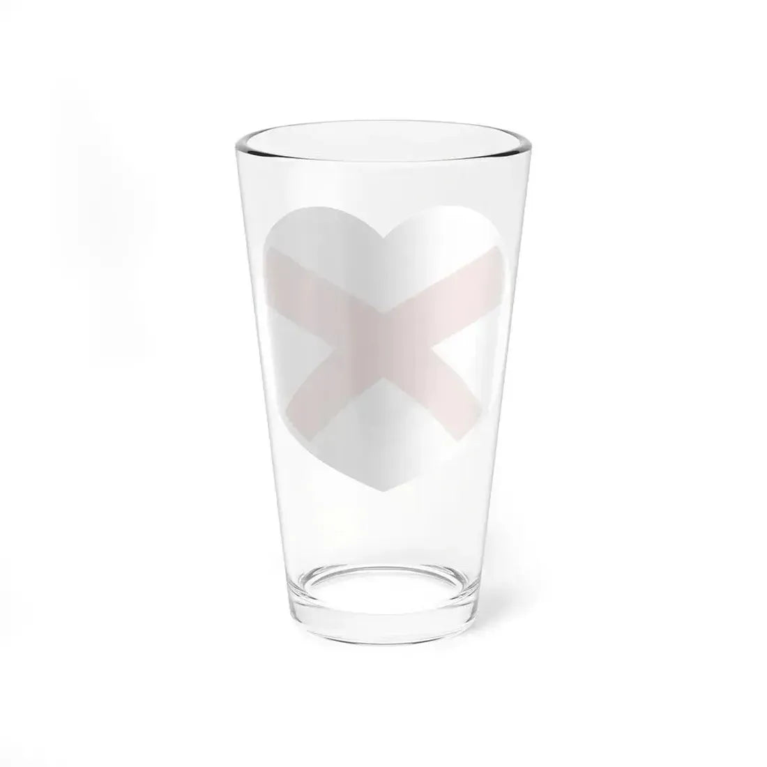 Heart Flag of Ireland Saint Patrick's Saltire - Pint Glass 16oz - Go Mug Yourself