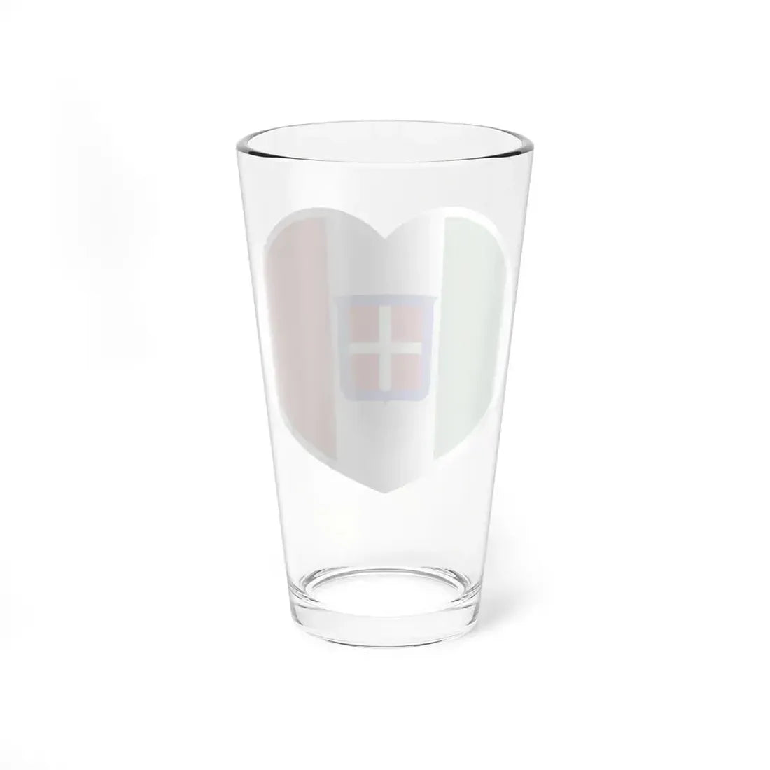 Heart Flag of Italy 1861-1946 - Pint Glass 16oz - Go Mug Yourself