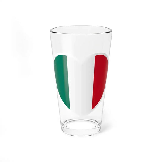 Heart Flag of Italy 1946-2003 - Pint Glass 16oz 16oz - Go Mug Yourself