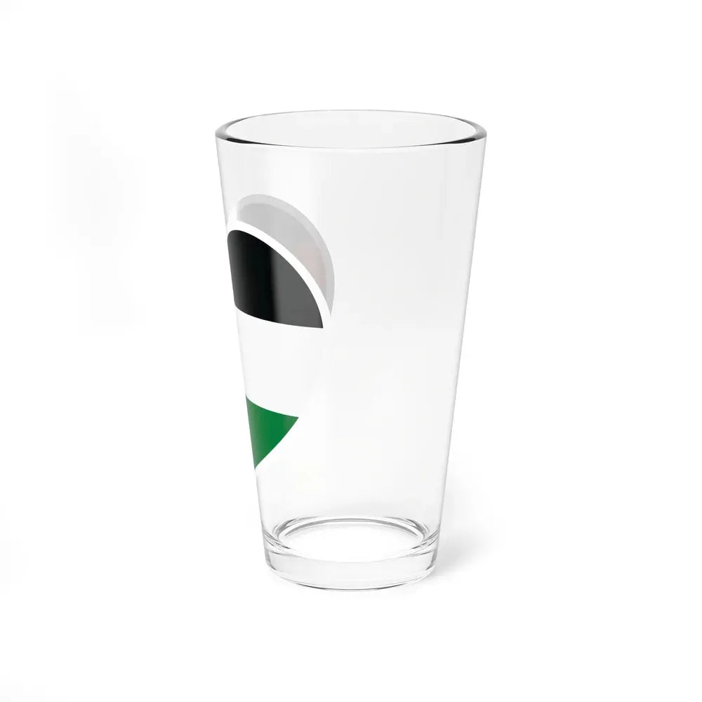 Heart Flag of Jordan - Pint Glass 16oz - Go Mug Yourself