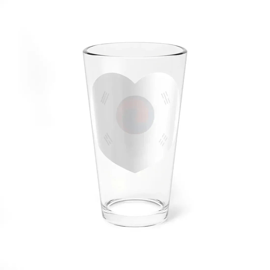 Heart Flag of Korea 1882-1910 - Pint Glass 16oz - Go Mug Yourself