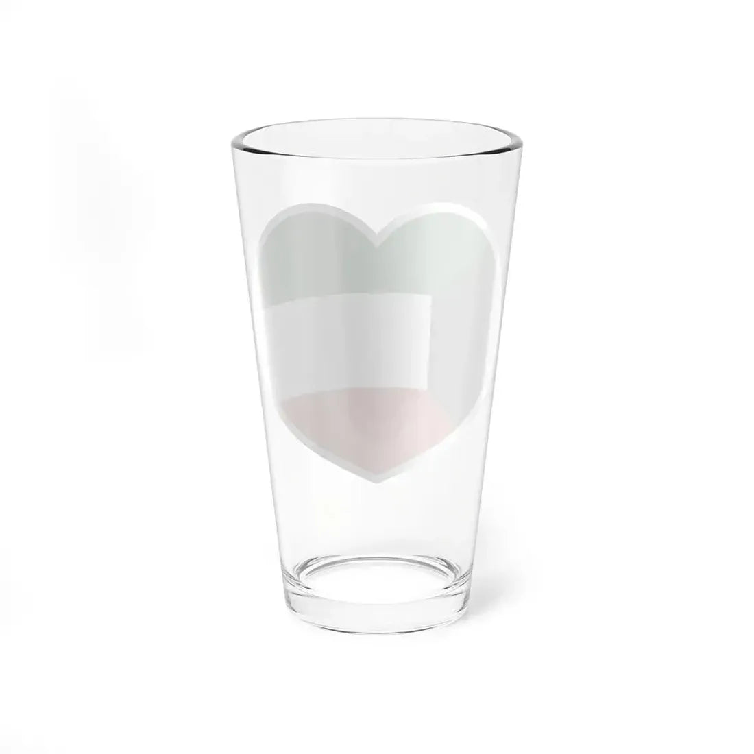 Heart Flag of Kuwait - Pint Glass 16oz - Go Mug Yourself