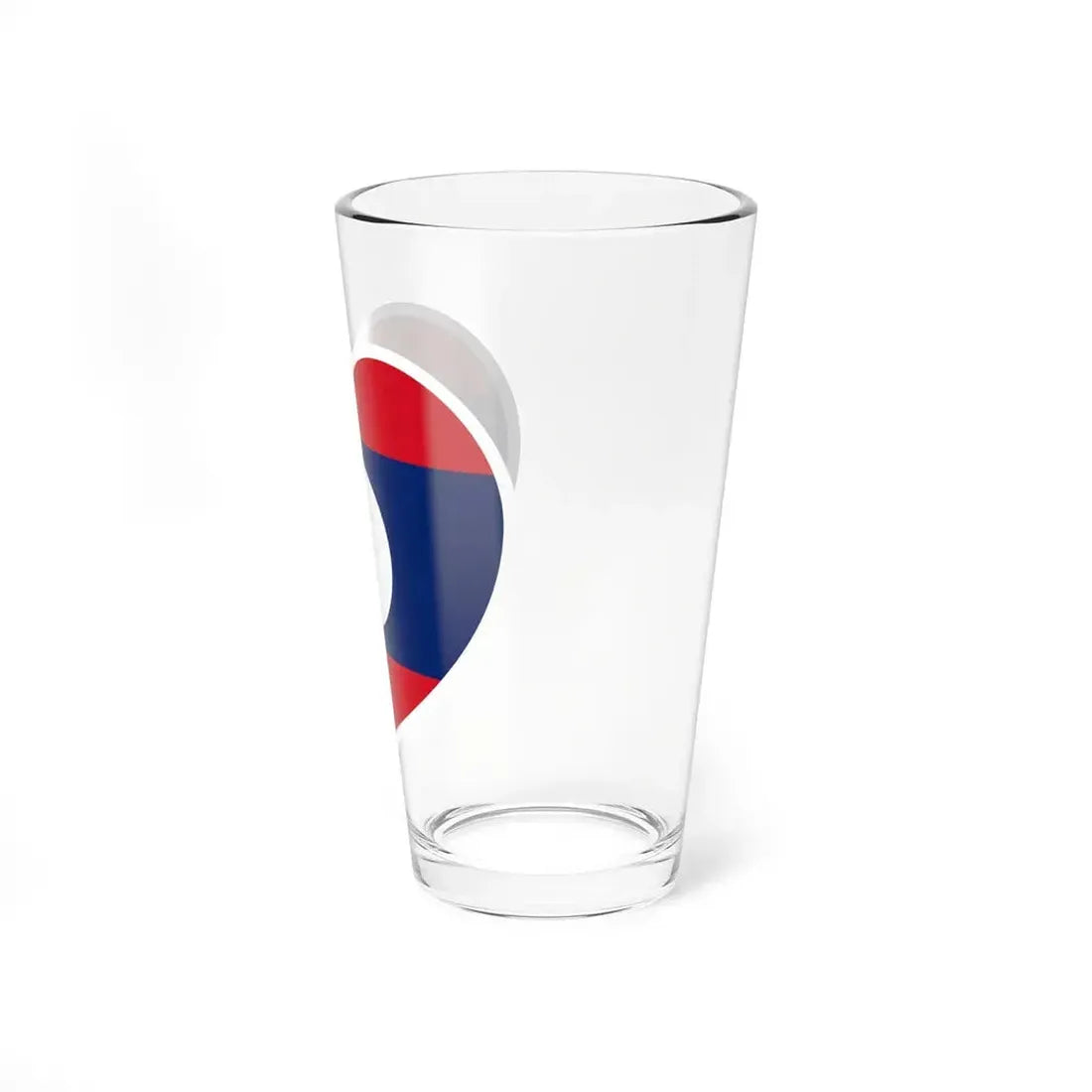 Heart Flag of Laos - Pint Glass 16oz - Go Mug Yourself