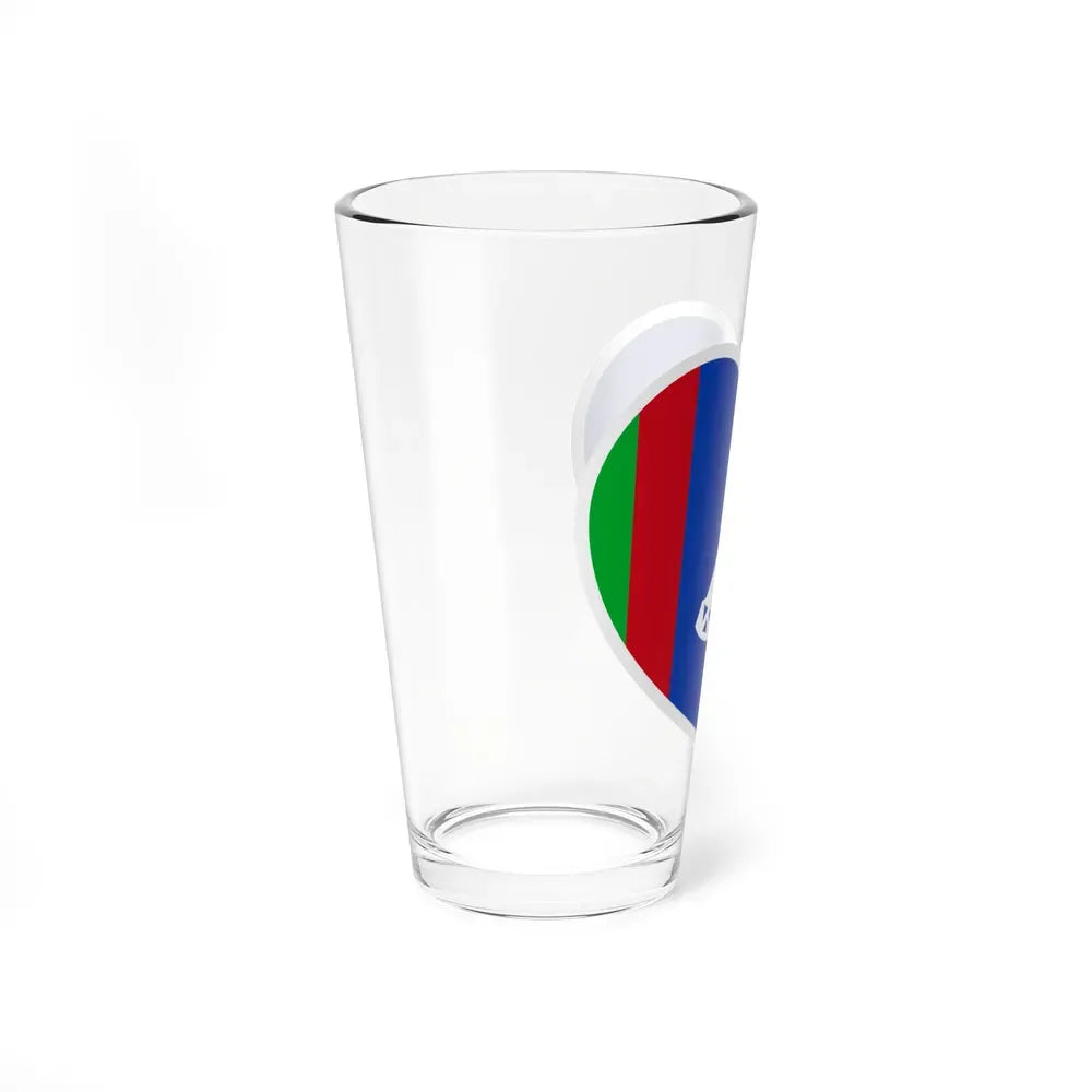 Heart Flag of Lesotho 1966-1987 - Pint Glass 16oz - Go Mug Yourself