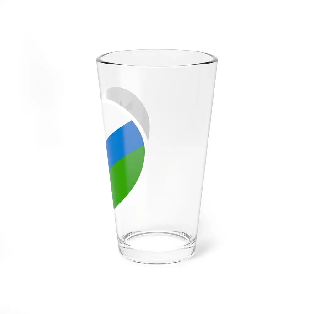 Heart Flag of Lesotho 1987-2006 - Pint Glass 16oz - Go Mug Yourself