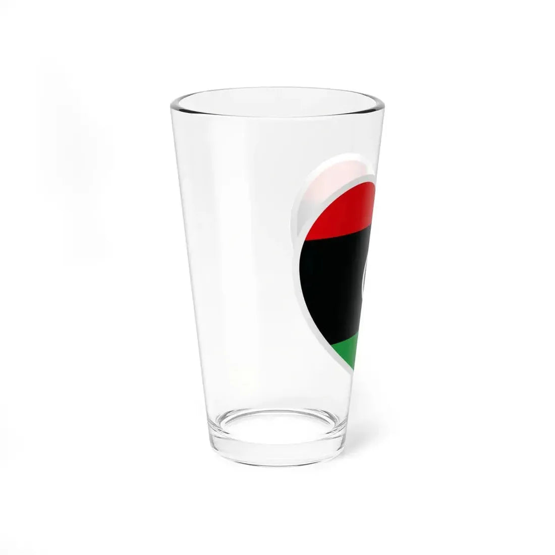 Heart Flag of Libya - Pint Glass 16oz - Go Mug Yourself