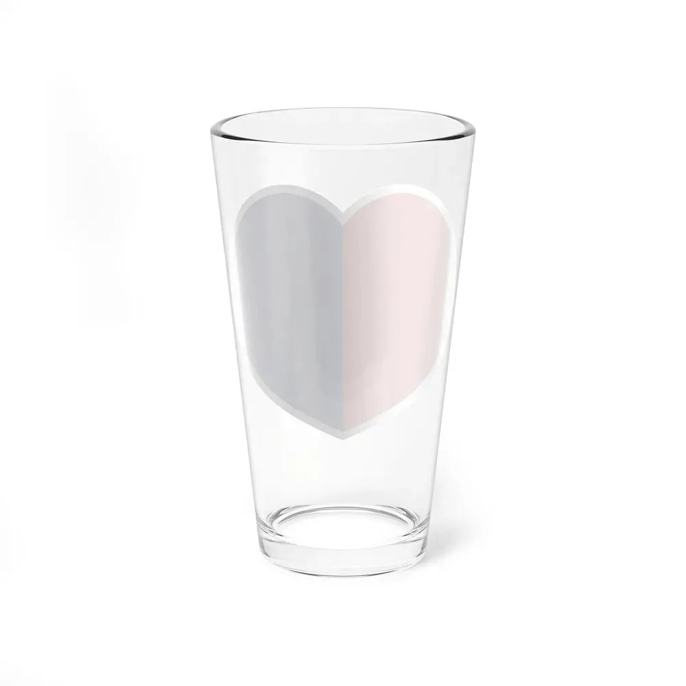 Heart Flag of Liechtenstein 1852-1921 - Pint Glass 16oz - Go Mug Yourself