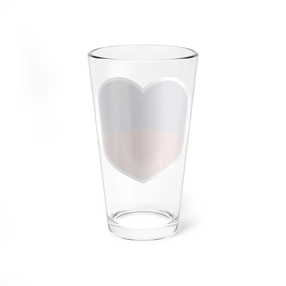 Heart Flag of Liechtenstein 1921-1937 - Pint Glass 16oz - Go Mug Yourself